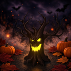 🌳 Glowing Spooky Tree