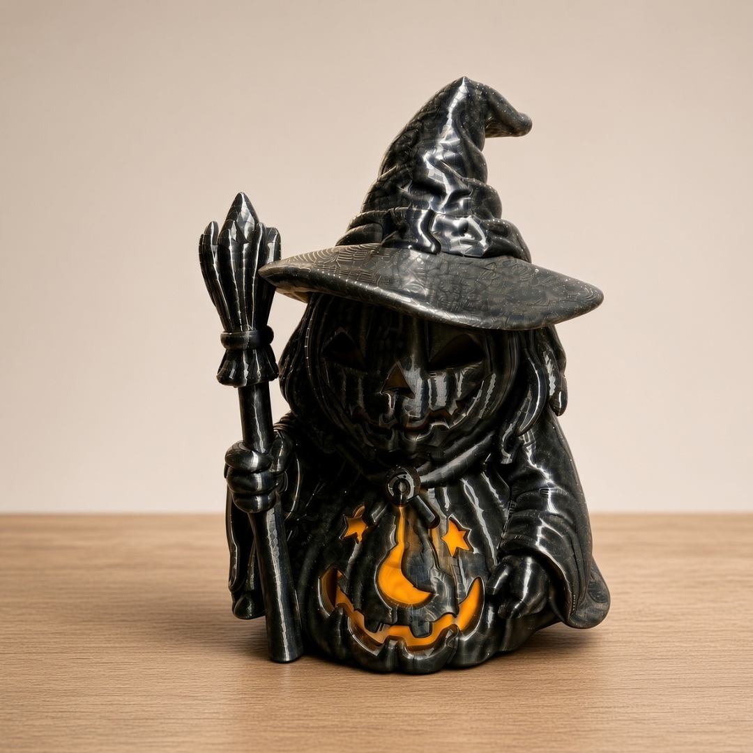 🎃 Pumpkin Witch Tea Light