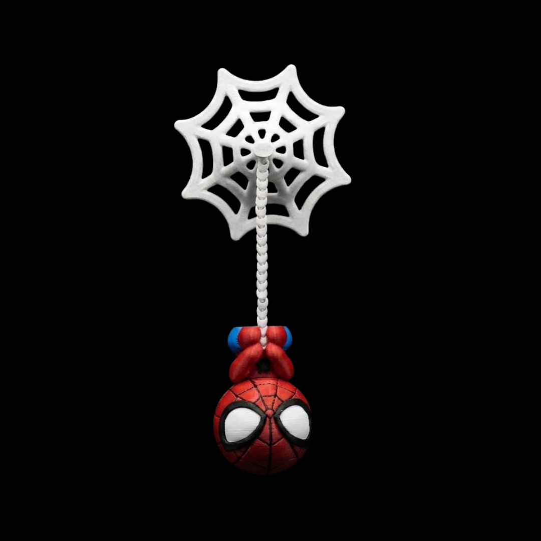 🕷️ Hanging Spidy with Web | 3D Printed Magnetic Toy