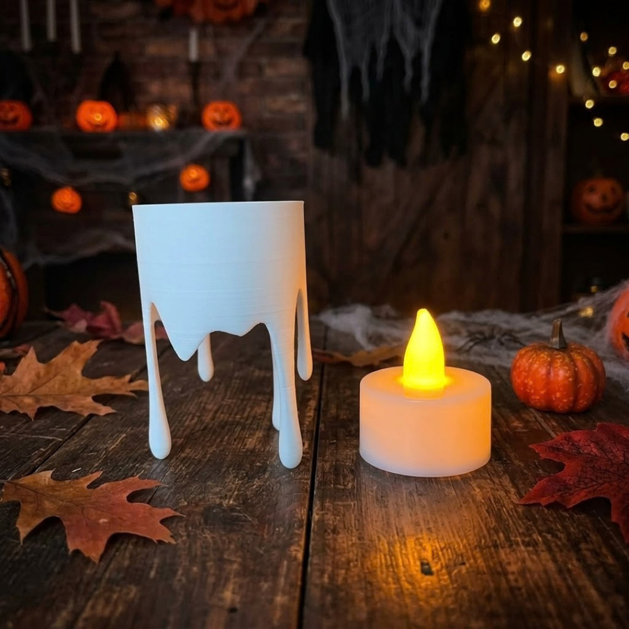 🕯️ Floating Dripping Candles | Set of 2