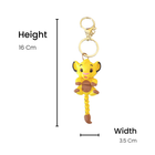 Cute Lion 3D Printed Keychain | Backpack, School Bag & Car Key Charm