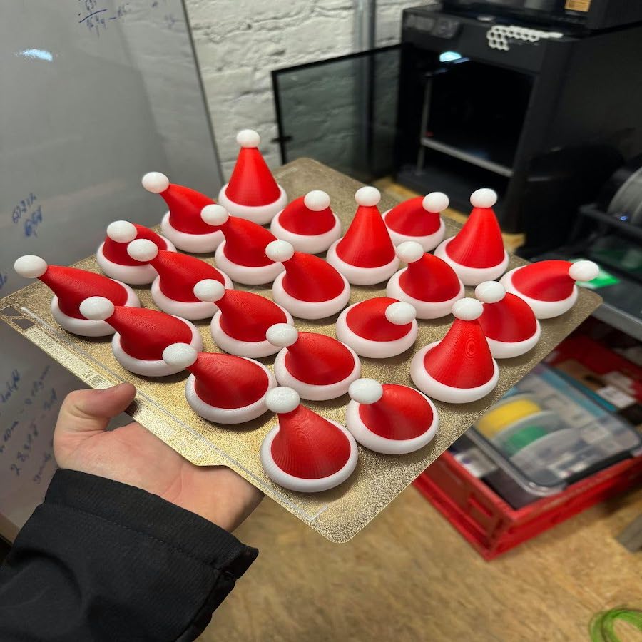 Christmas Cap for Bottle (Pack of 6)