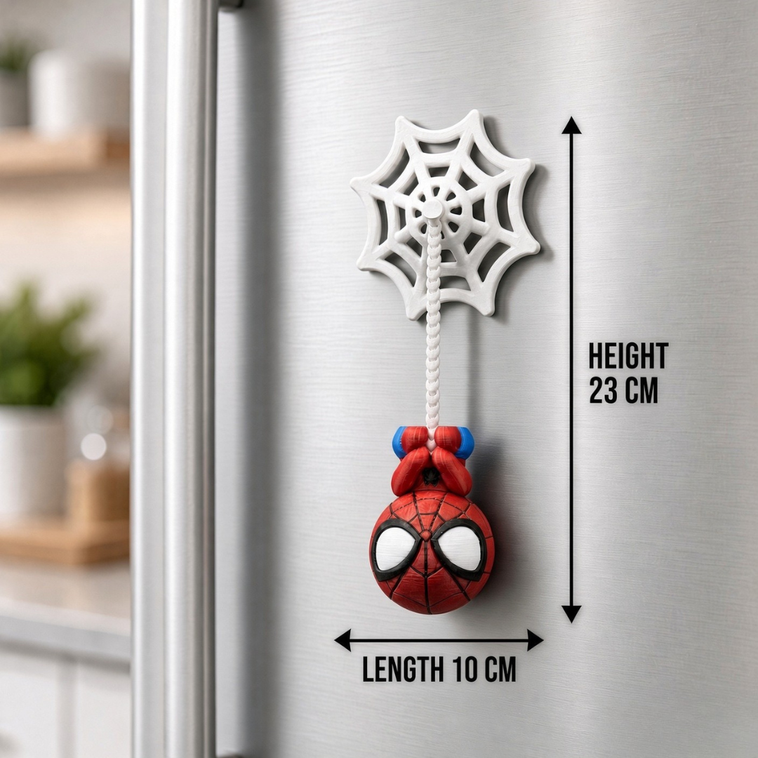🕷️ Hanging Spidy with Web | 3D Printed Magnetic Toy