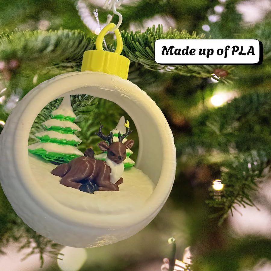 Bubble Reindeer Ornament