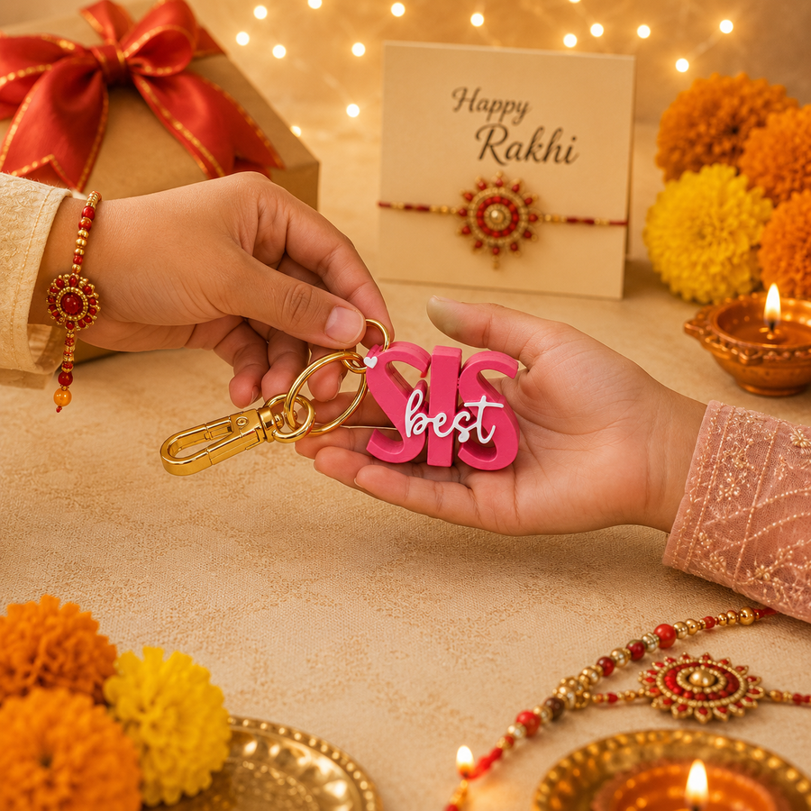 Little Rakhi Surprise | 3D Printed Keychain