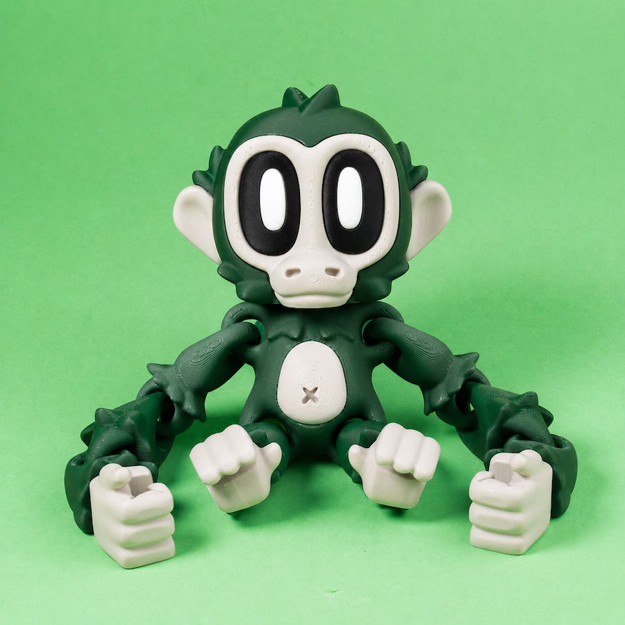 Jamun the Monkey - Set of One (Monkey+One Magnetic Flower+Banana)