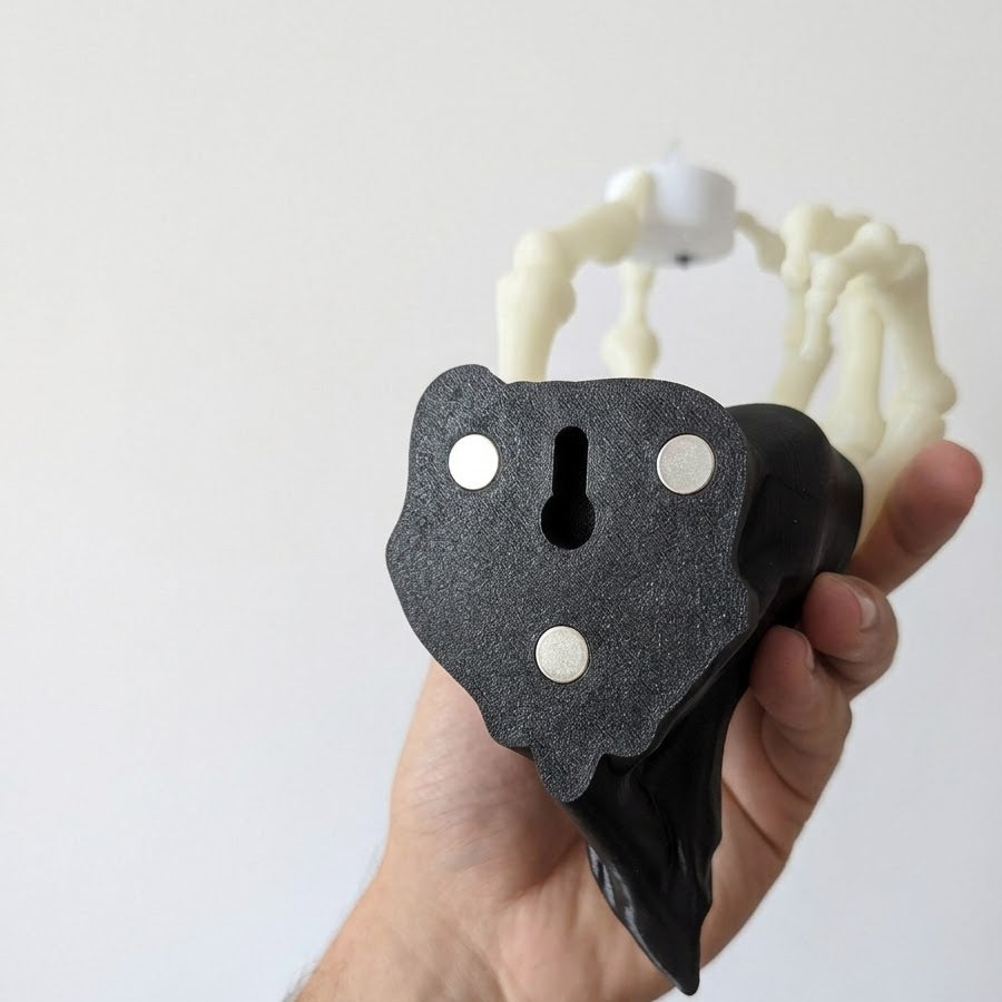 Glow-in-the-Dark Skeleton Candle Holder 💀🕯️