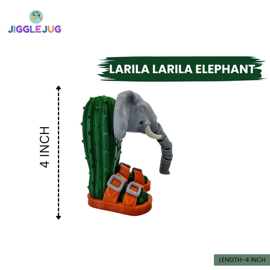 Lirili Larila Elephant | 3D Printed Collectible Toy 🐘🌵